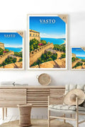 Poster Vasto Stampa Manifesto Vintage Retro Illustrato