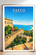Poster Vasto Stampa Manifesto Vintage Retro Illustrato