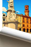 Poster Vercelli Stampa Manifesto Vintage Retro Illustrato