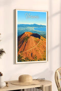Poster Vesuvio Stampa Manifesto Vintage Retro Illustrato