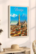 Poster Vicenza Poster Vintage Retro Illustration