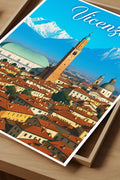 Poster Vicenza Poster Vintage Retro Illustration