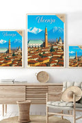 Poster Vicenza Poster Vintage Retro Illustration
